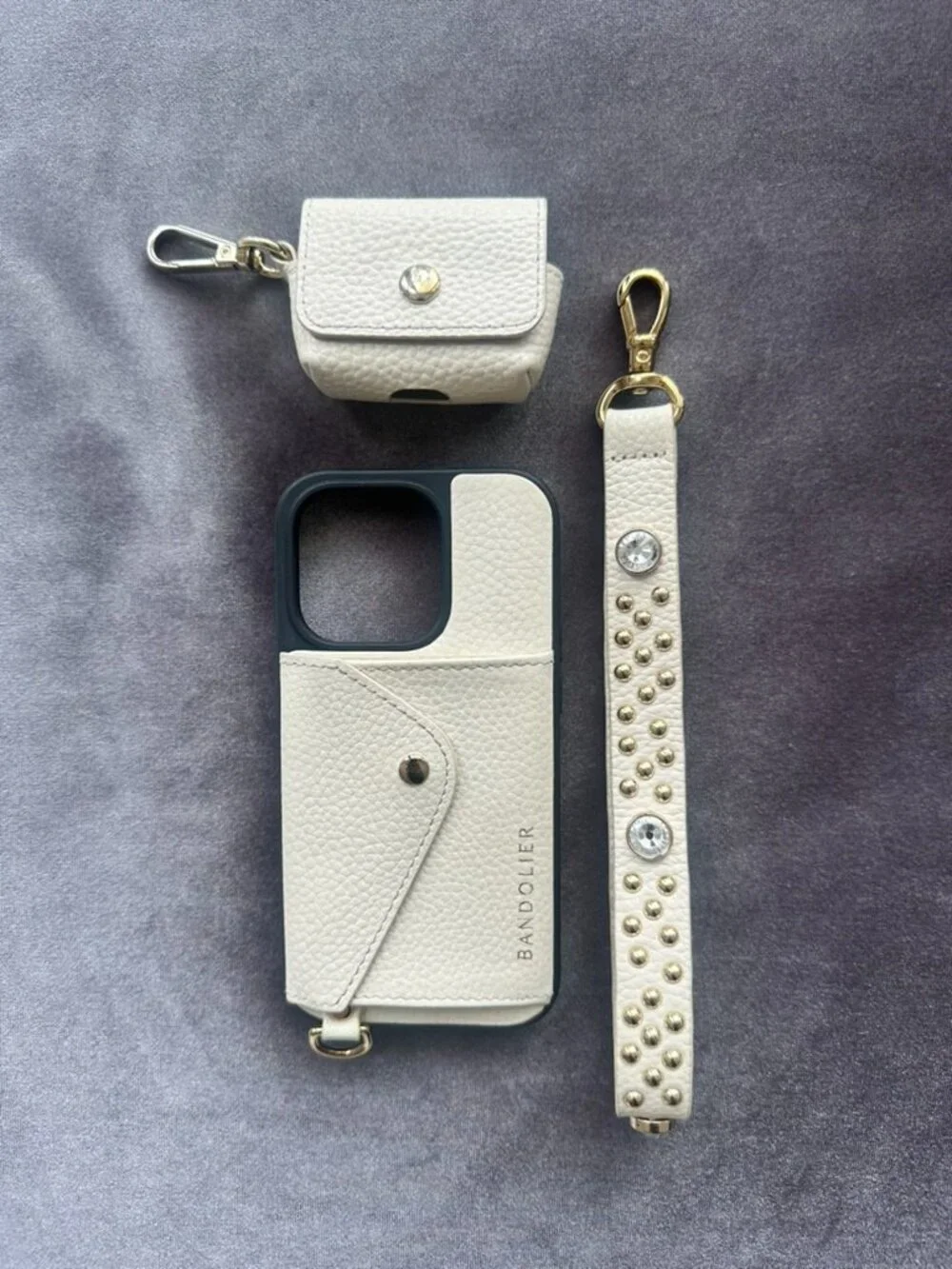 Bandolier Ryder Carabiner Ivory iPhone 14 Pro